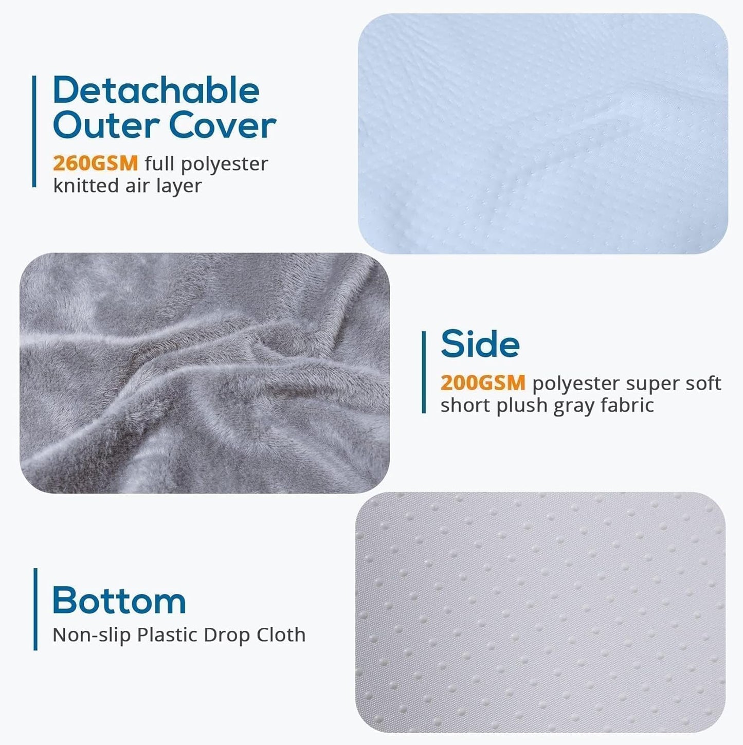 Bourkimi 24-Inch Memory Foam Bed Wedge Pillow with 30-Degree Incline, Ergonomic Back and Leg Support Pillow with Washable Cover